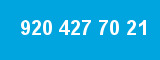 920 427 70 21 920 427 70 21